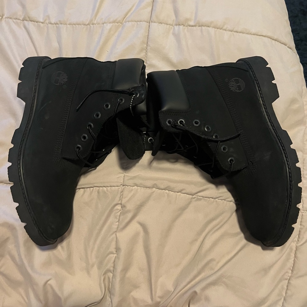 Black Timberland boots